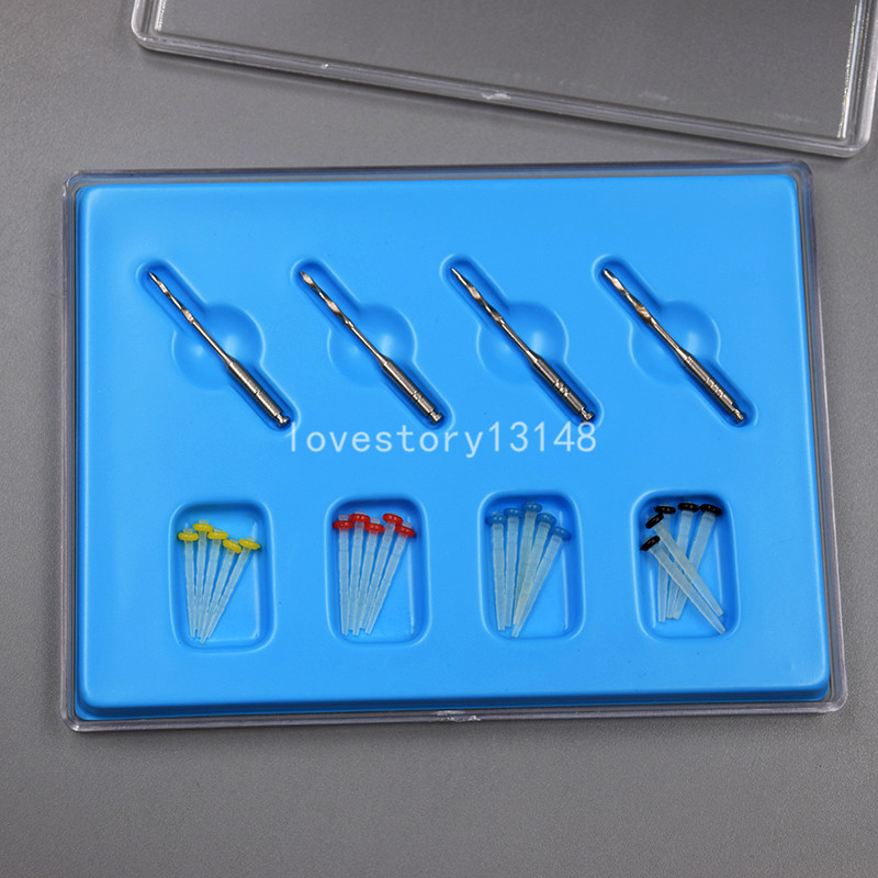 Hot Sale 1 Box Dental Fiber Post Thread Set 20 pcs & 4 Drills Dentist Product