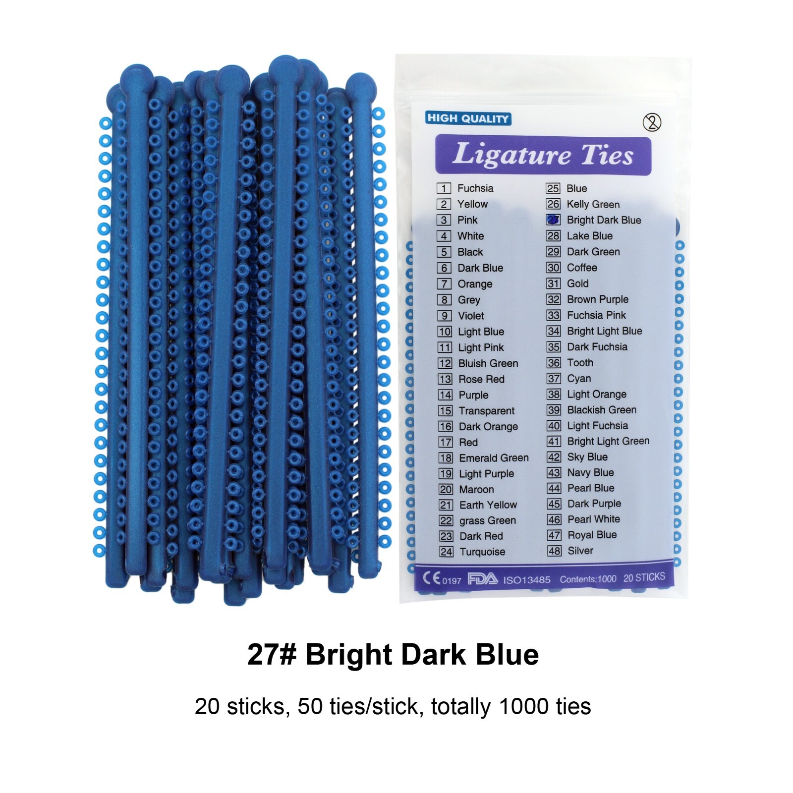 1000pcs Orthodontic Ligature Ties Elastic Ligas Ortodoncia Rubber Bands Brackets