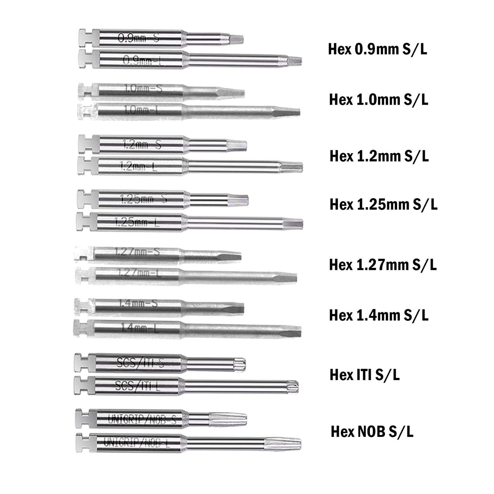 US Dental Torque Wrench Universal Implant Wrench Contra Angle 16 Drivers Wrench