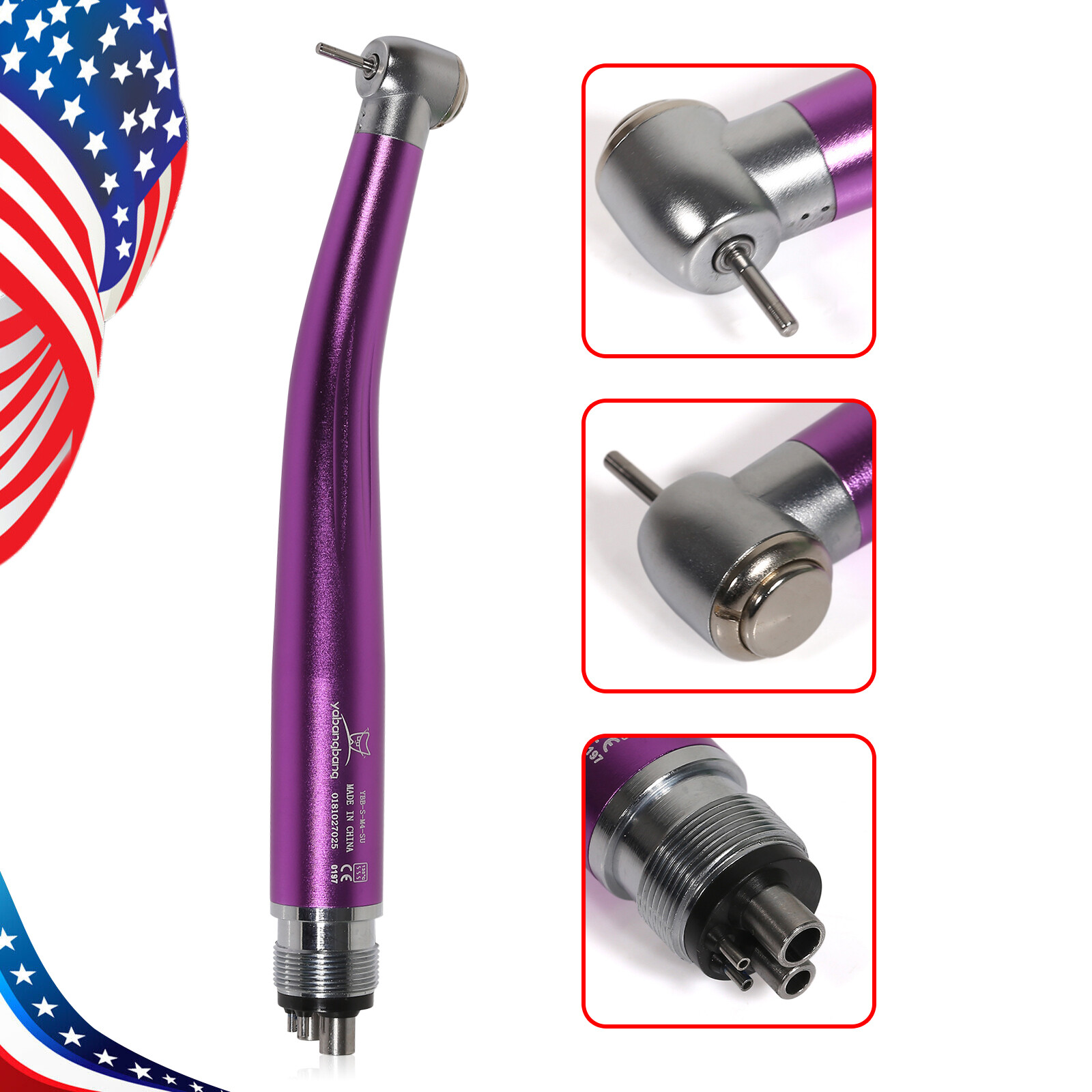 1-10PCS Dental High Speed Handpiece PANA MAX Air Turbine Push 2Hole/4Hole Colors