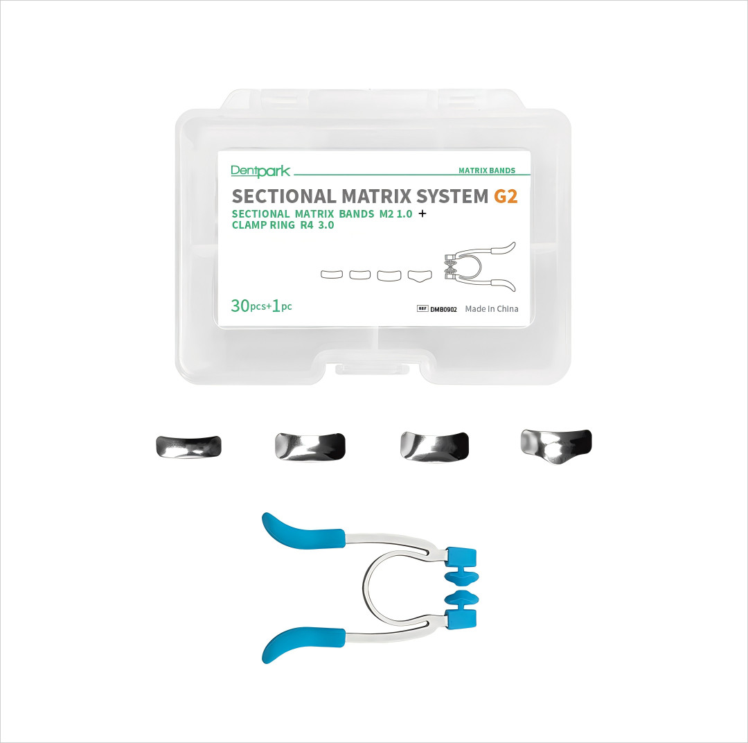 1 Kit Dental Metal Contoured Clip Ring Clamp Kit Matrix Brand Refills G2 Matrice