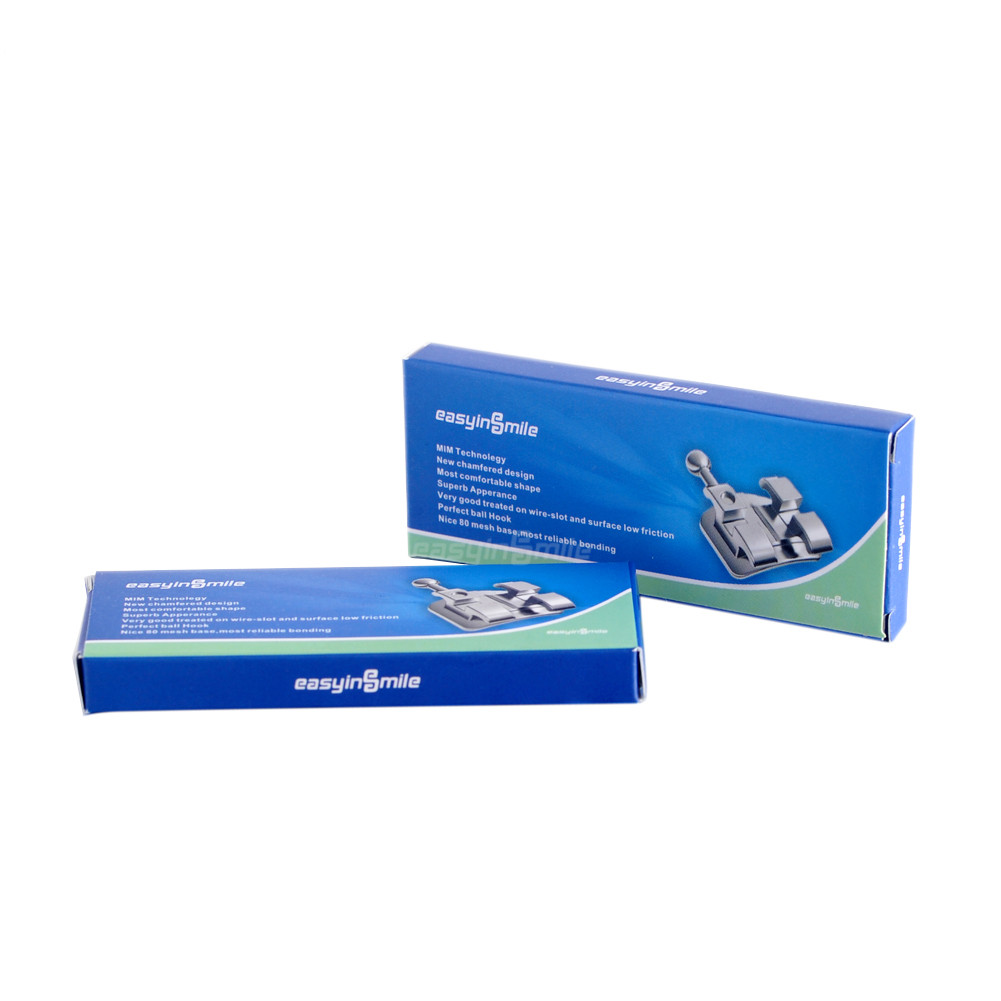 Dental Orthodontic Brackets Mini Metal 022/018 MBT Roth 3 345w/hook Braces 10Pks