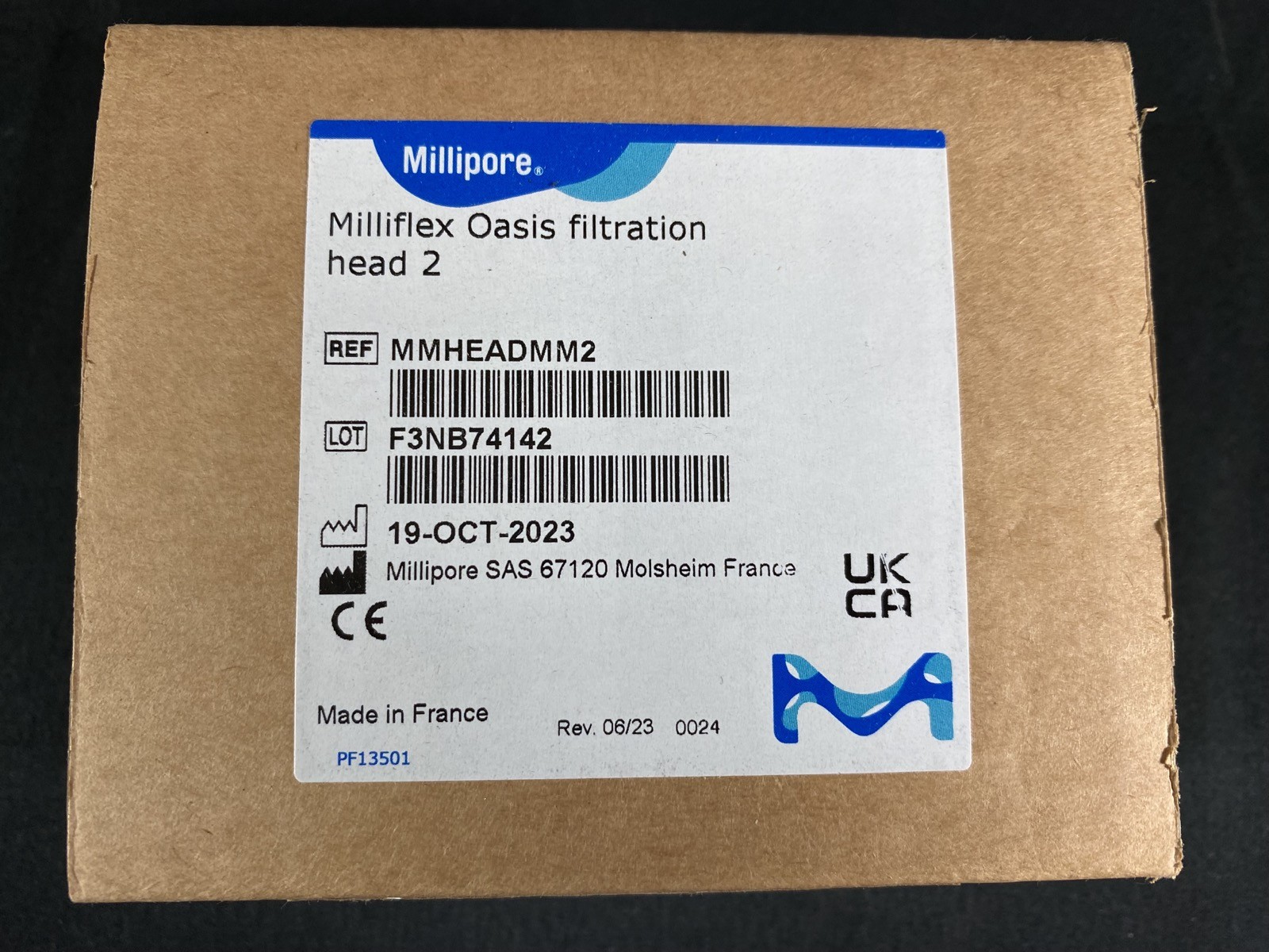 MILLIPORE Milliflex Oasis Stainless Steel Pump Filtration Head MMHEADMM2 (1/Pk)