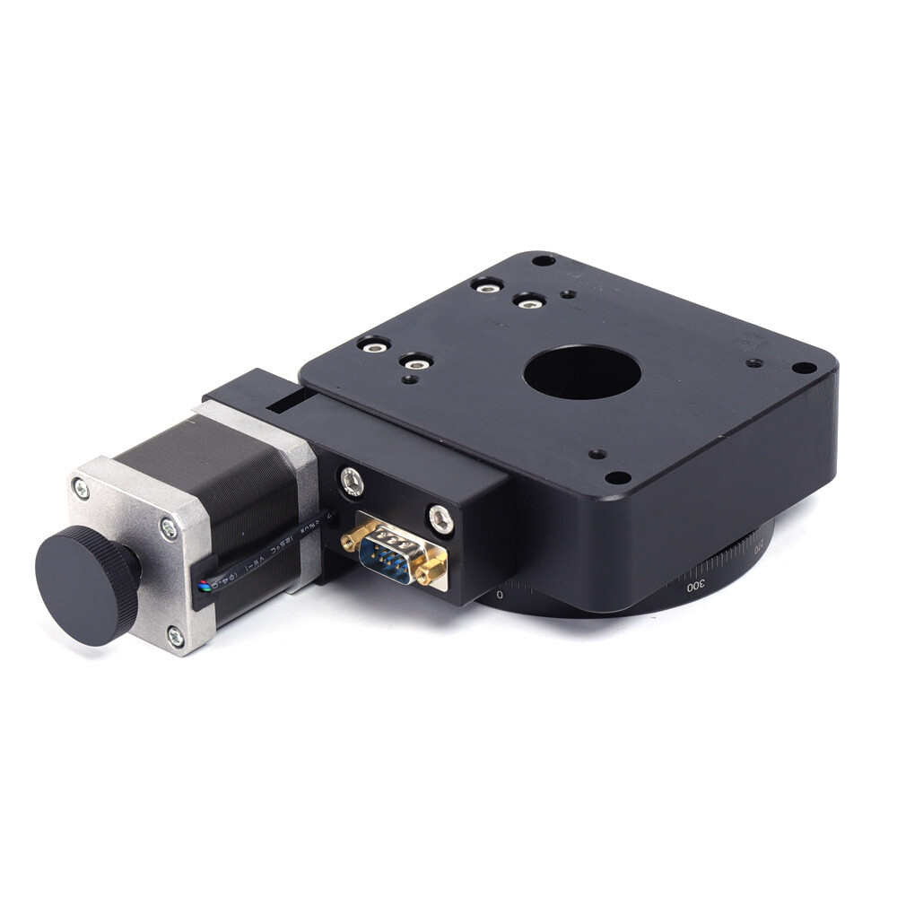 Electric Motorized Optical Rotation Platform 100mm Precision Stage