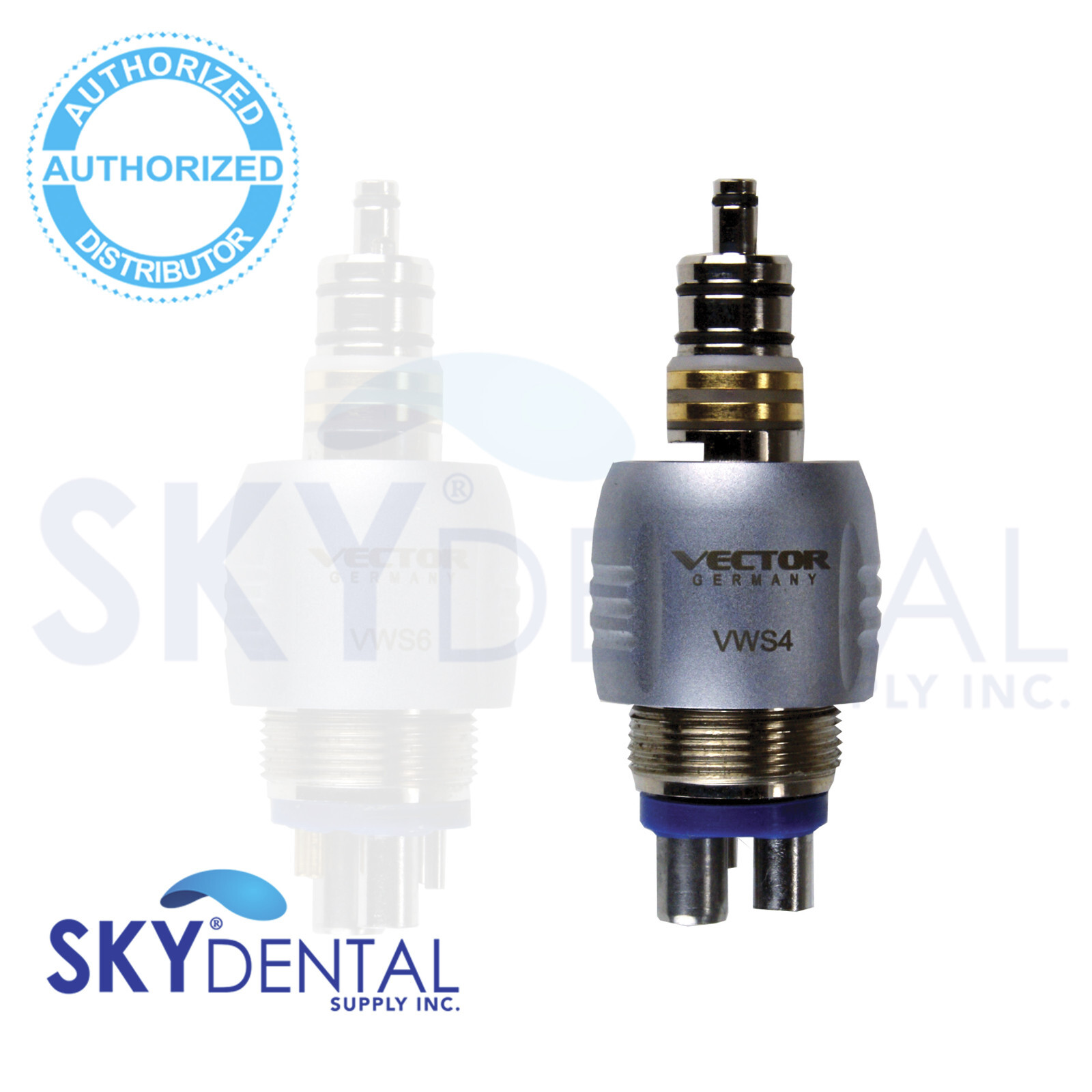 Vector 6-pin/4-hole Swivel Connector ADEC/W&H Type (RQ-24) VWS6 / VWS4