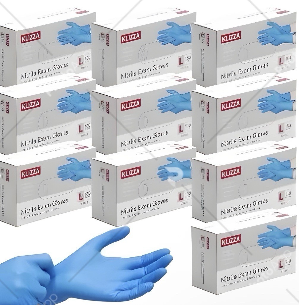 Blue Nitrile Medical Gloves Powder Free Latex Free Food Grade Disposable Gloves