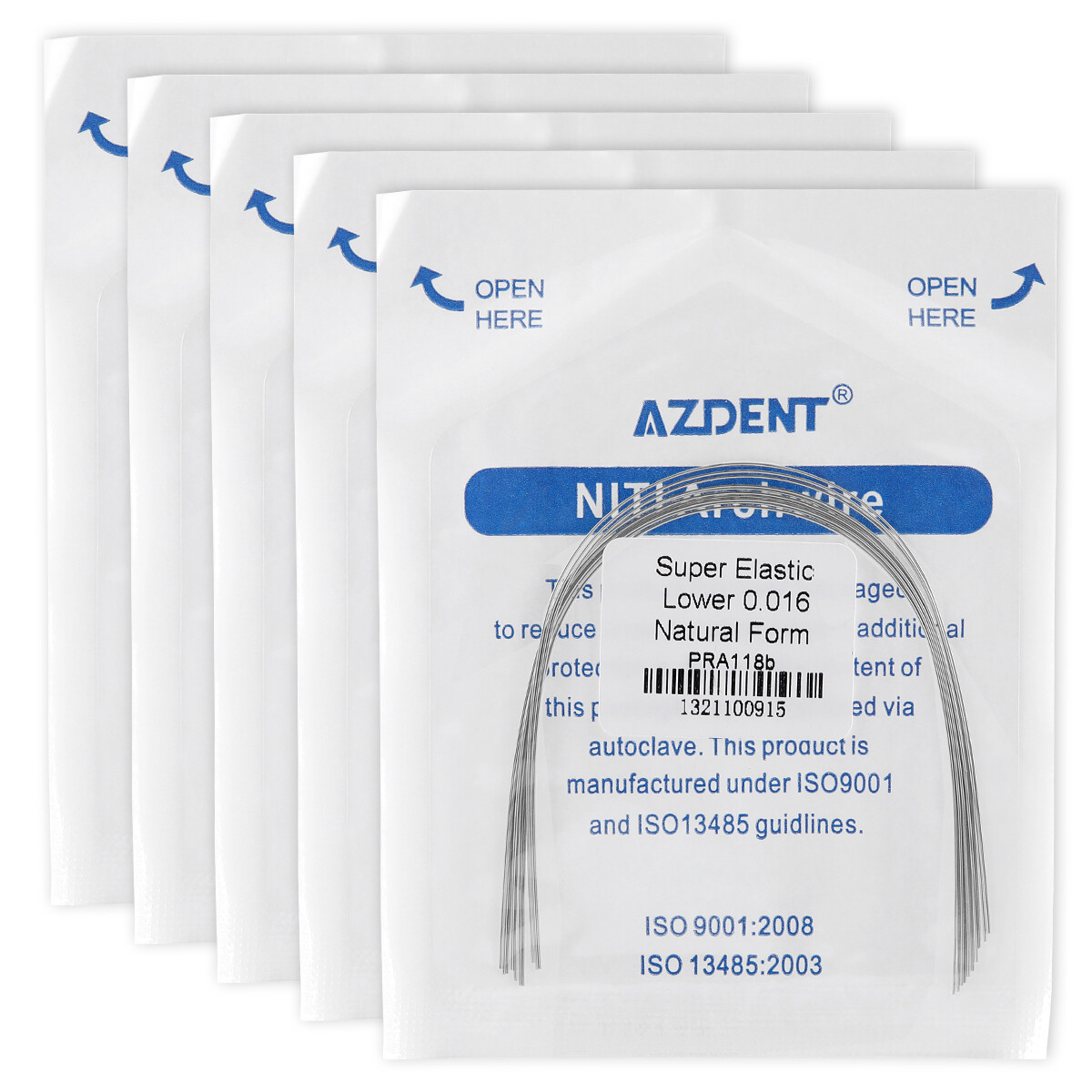 AZDENT Dental Orthodontic Niti Arch Wire Super Elastic Natural Nature Form Round