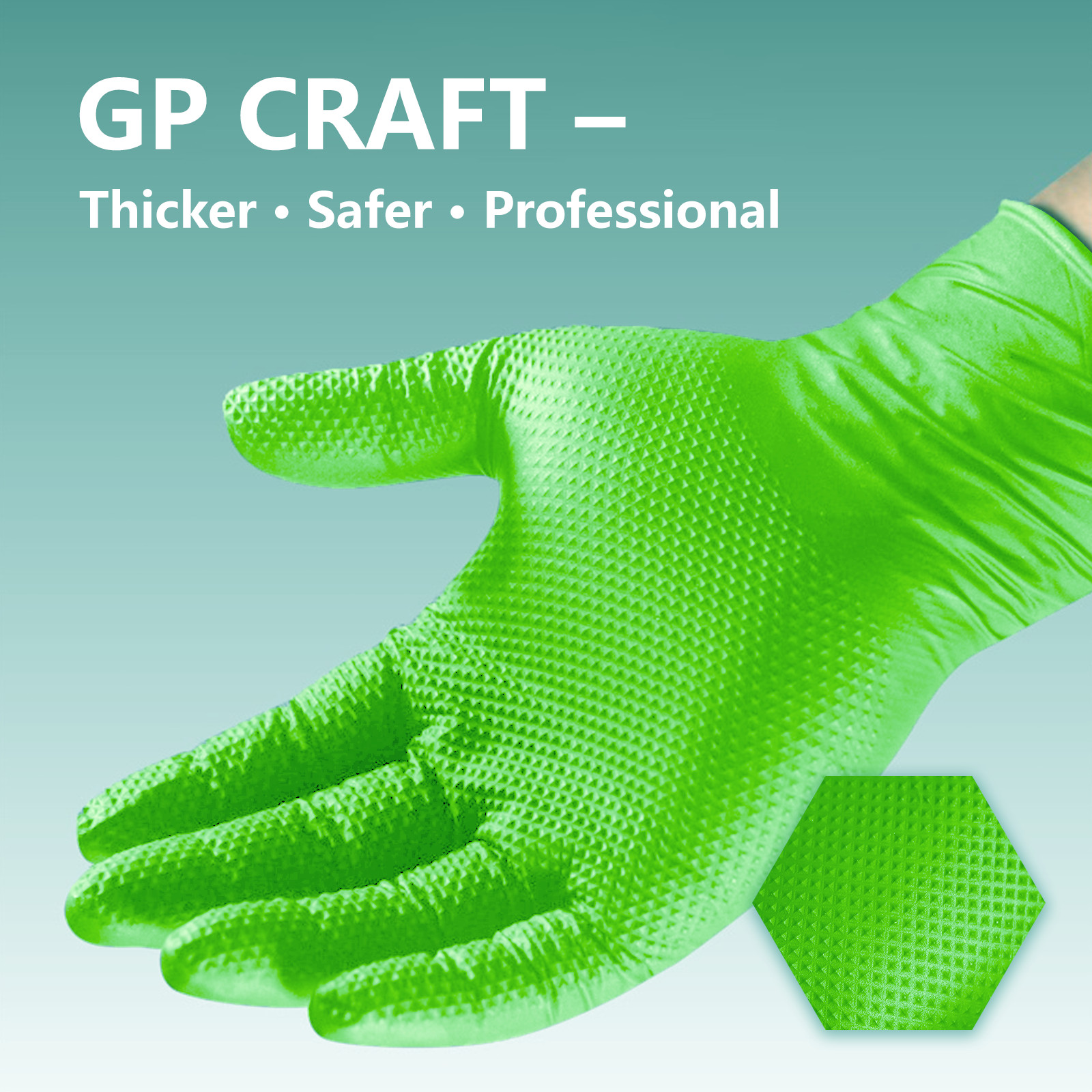 8 Mil Nitrile Gloves 100 Pack Heavy Duty Industrial Work Repair Latex Free Large