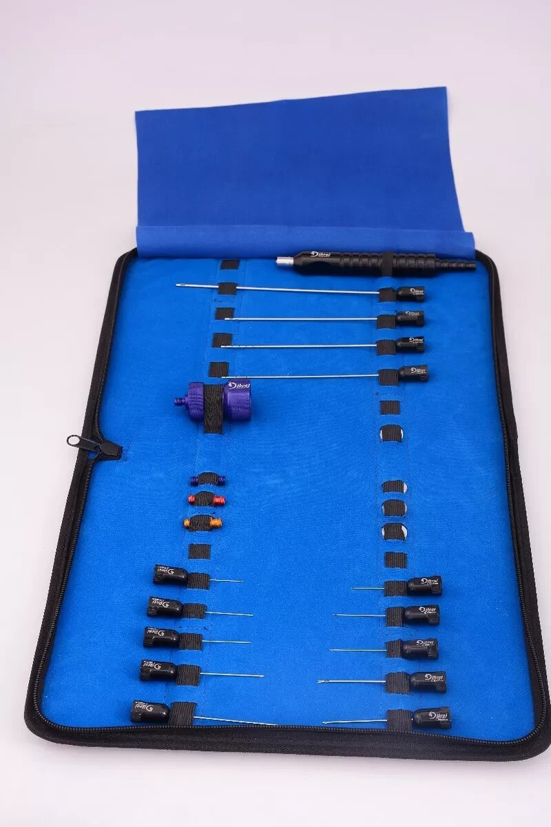 23 Pcs Tulip Type Super Luer lock Cannula Set Facial Fat Grafting Kit