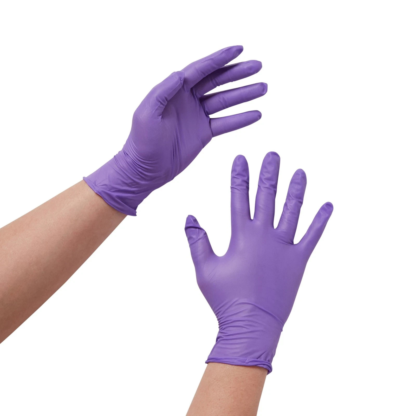 Halyard Purple Nitrile Nitrile Exam Glove Standard Cuff Length MEDIUM Box/100