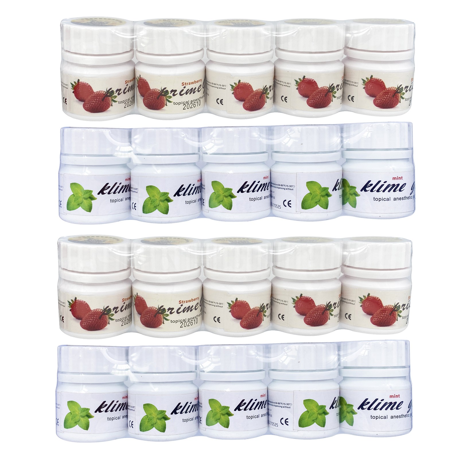 Dental Topical Anesthetic Gel 20% Benzocaine 1oz Jar Strawberry/Mint Exp 06/2028
