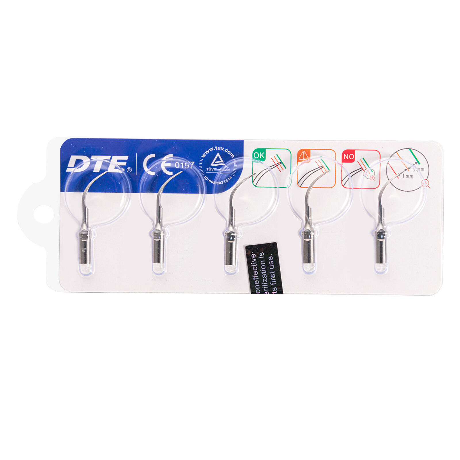 20PCS/Set Dental PD1 Perio Tips For DTE Satelic Ultrasonic Scalers Cavitron