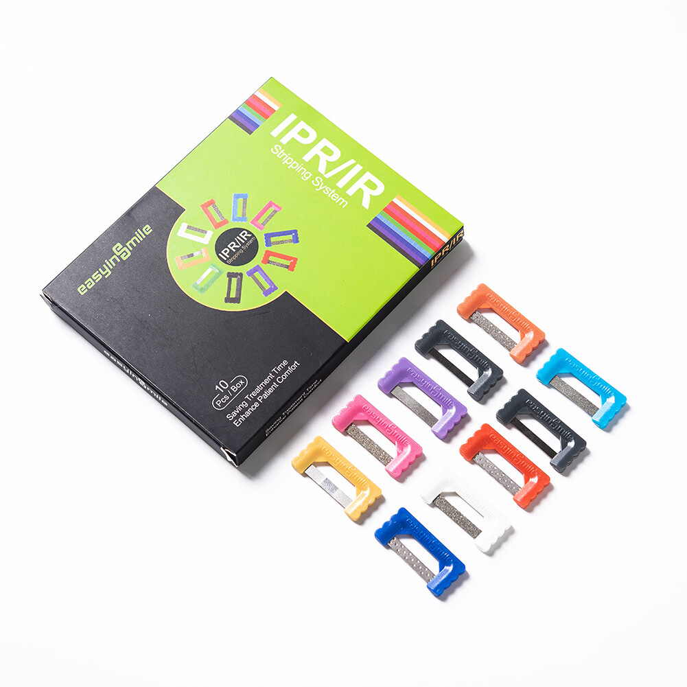 Dental Mini Metal Braces Orthodontic Brackets Mesh Base IPR Polishing Strips Saw