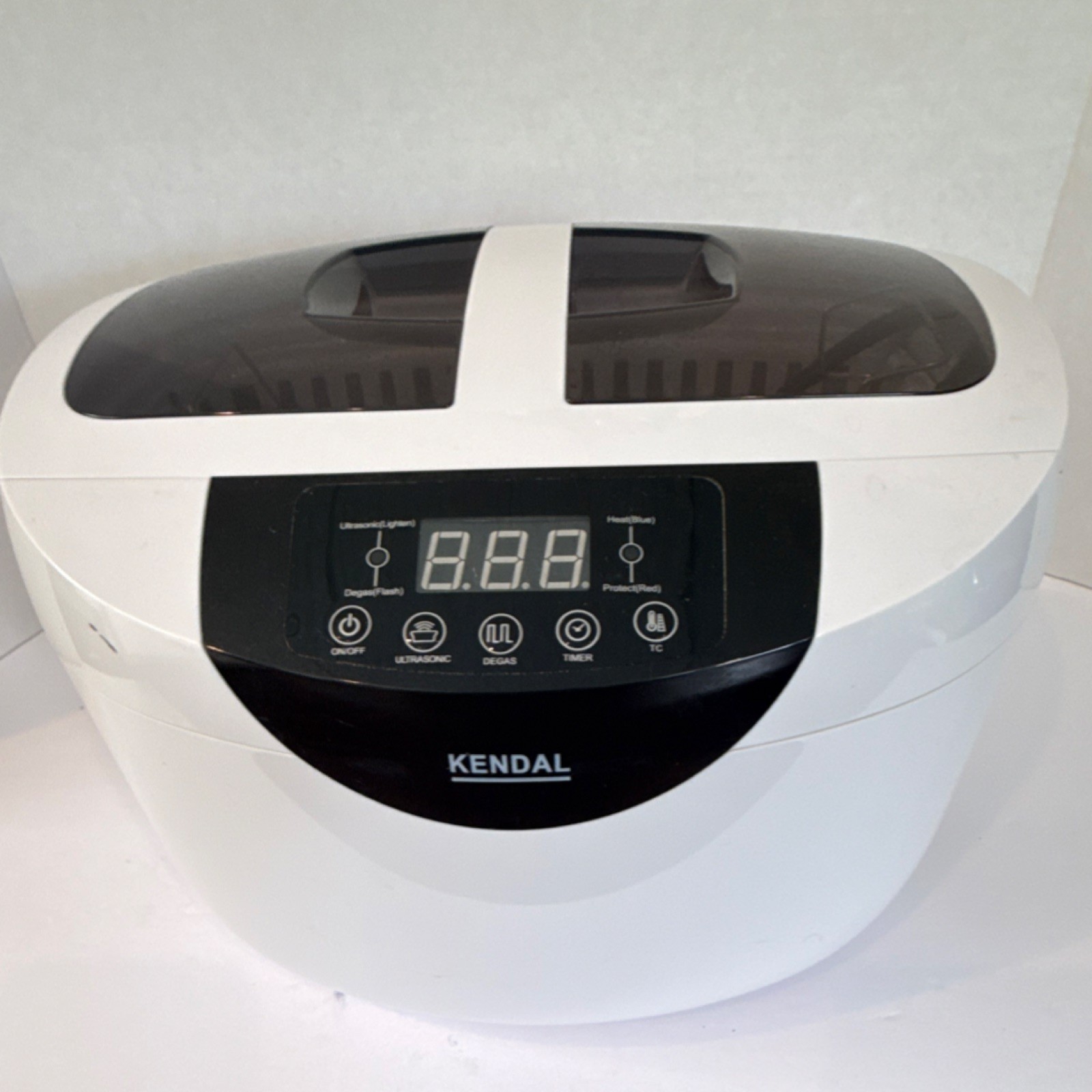 Kendal HB4820+ Ultrasonic Cleaner 2500ml Digital Display White 65W 110-120V