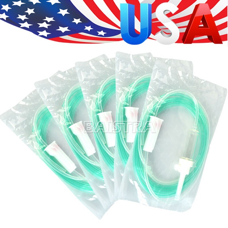 5Bags Dental Irrigation Tube for Implant Surgical Drive Oral Sterile Hose C Type