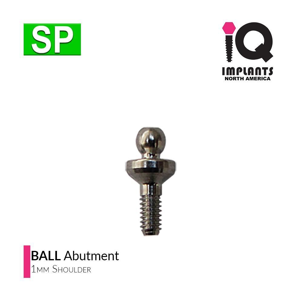 IQ USA Ball Attachment 1mm, 3.5-3.75 Int Hex Platform