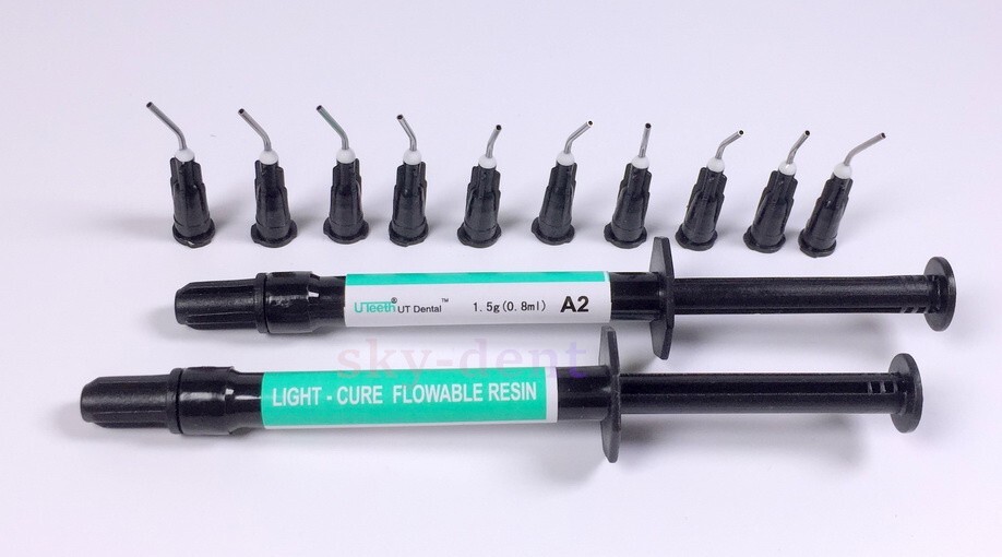 UTeeth Dental Composite Resin Flowable Light Cure Flow A1 A2 A3 Bonding Adhesive