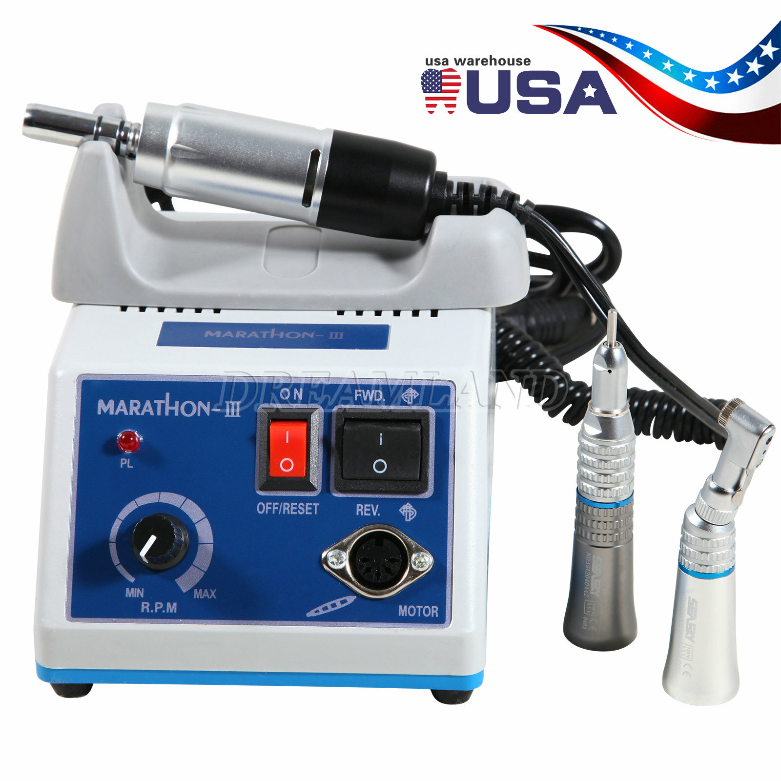 Lab Marathon Micromotor /Contra Angle /Straight 100*Green Cups TXX Dental