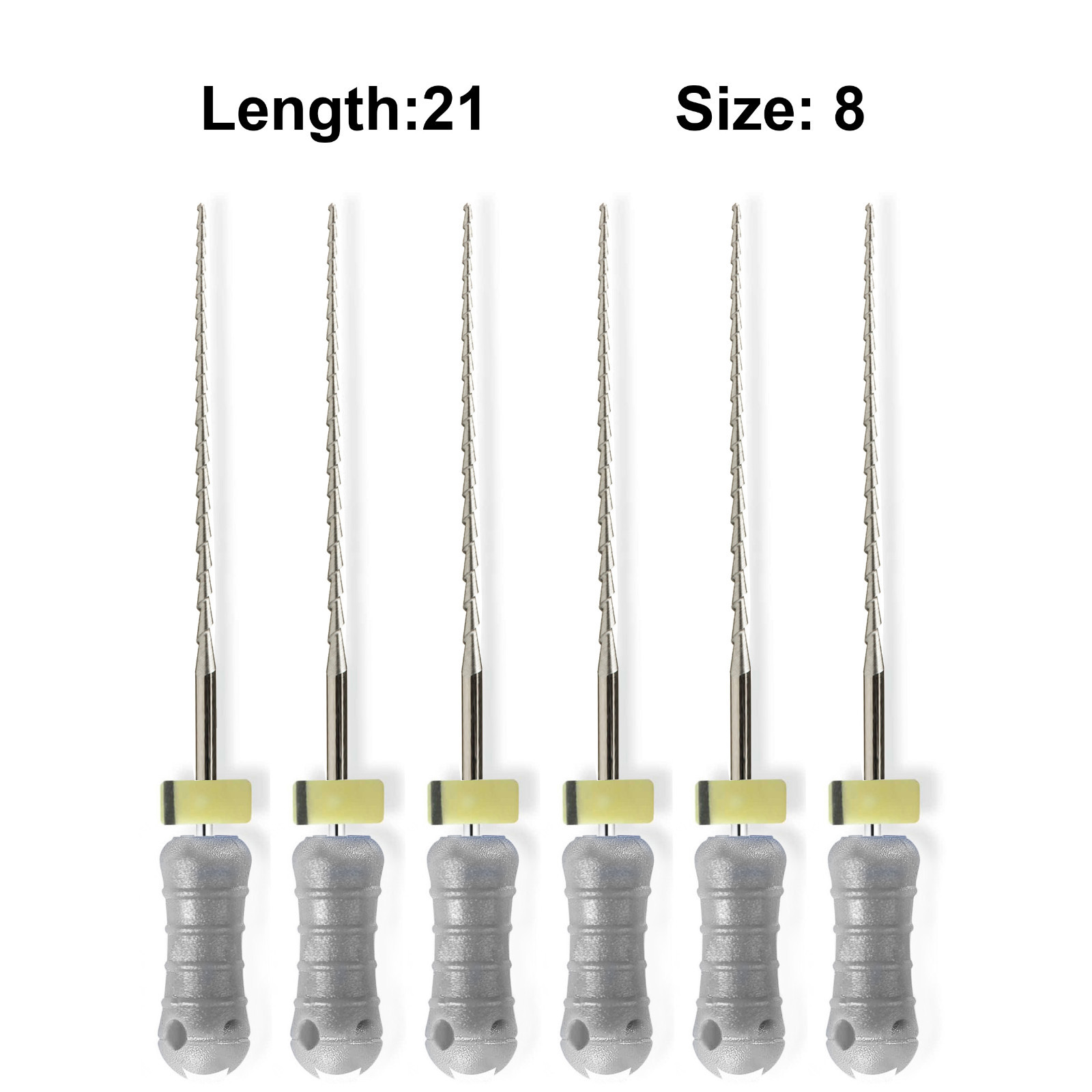 Sky Choice Hedstrom Files – 21 mm Length, Size 08 Gray w/Rubber Stopper 6/Pkg