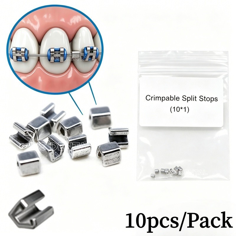 Dental Orthodontic Crimpable Hook Open Stop Stainless Stop for Arch Wire Bracket