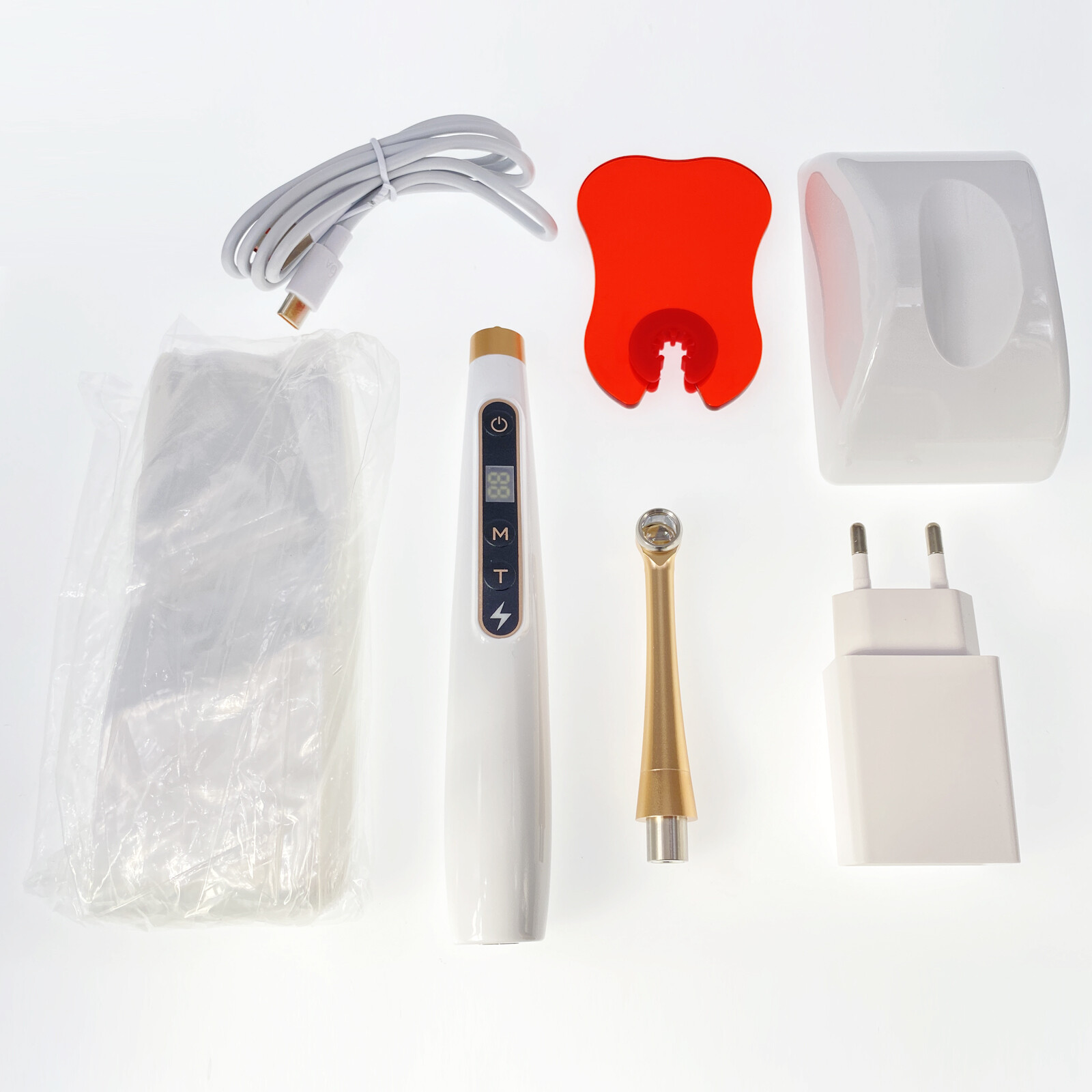 JAS-2001B Dental Wireless LED Curing Light 1S Woodpecker Style 3000mw/cm²