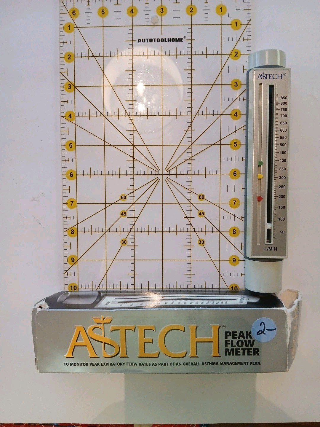 ASTECH Peak Flow Meter L/min Asthma Respiratory Monitor w/ Box USA