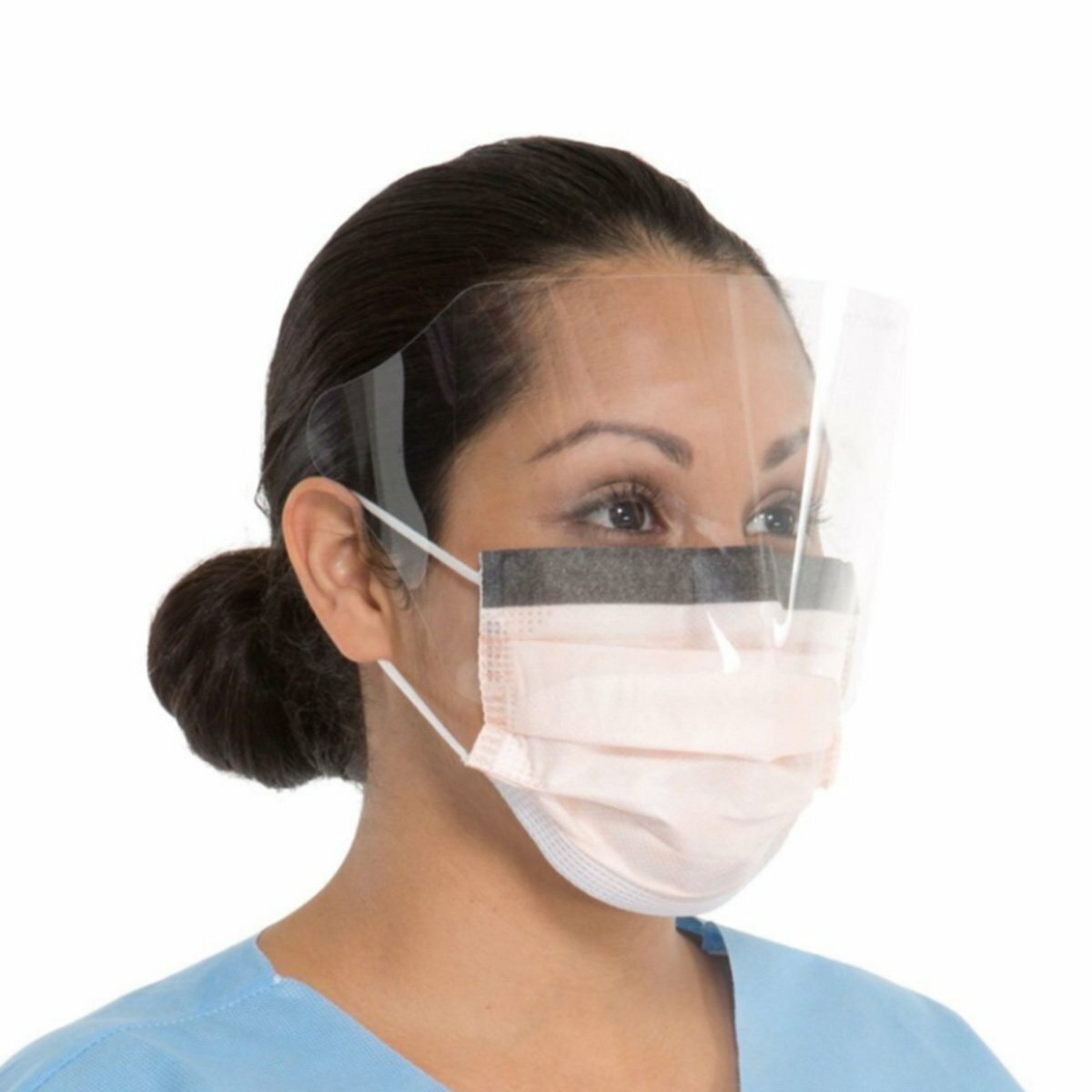 *25-Pieces* Halyard FluidShield Level 3 Visor Procedure Face Mask Orange 47147