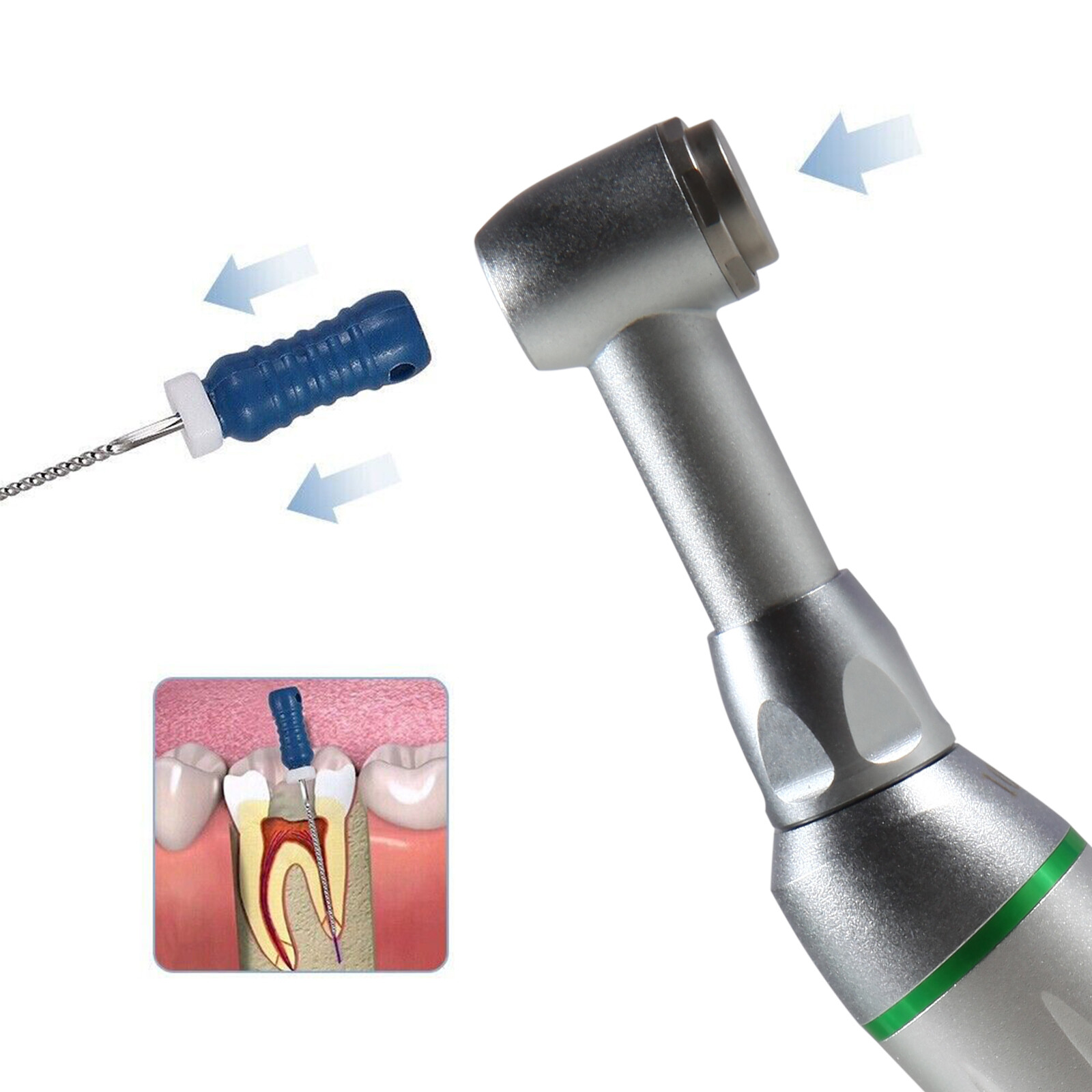 Dental Endo Reciprocating Handpiece 10:1 Contra Angle Endodontic 90° M4 NSK