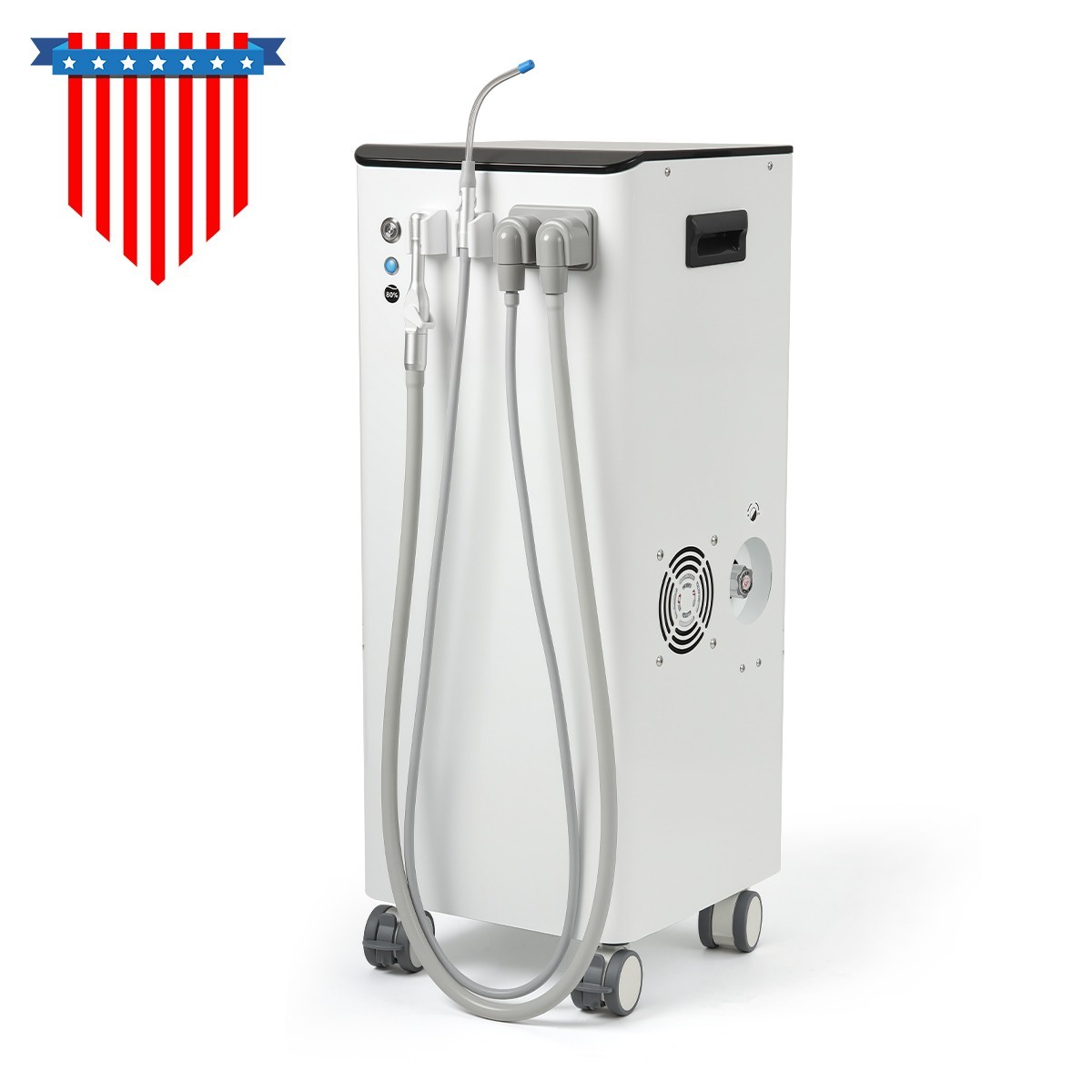 Dental Suction System with Strong Suction /Silent Air Compressor Oilless Free