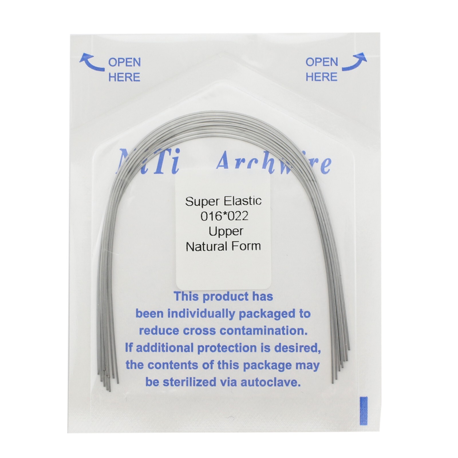 Dental Orthodontic Arch Wire Niti Super Elastic Round Rectangular Ovoid Natural