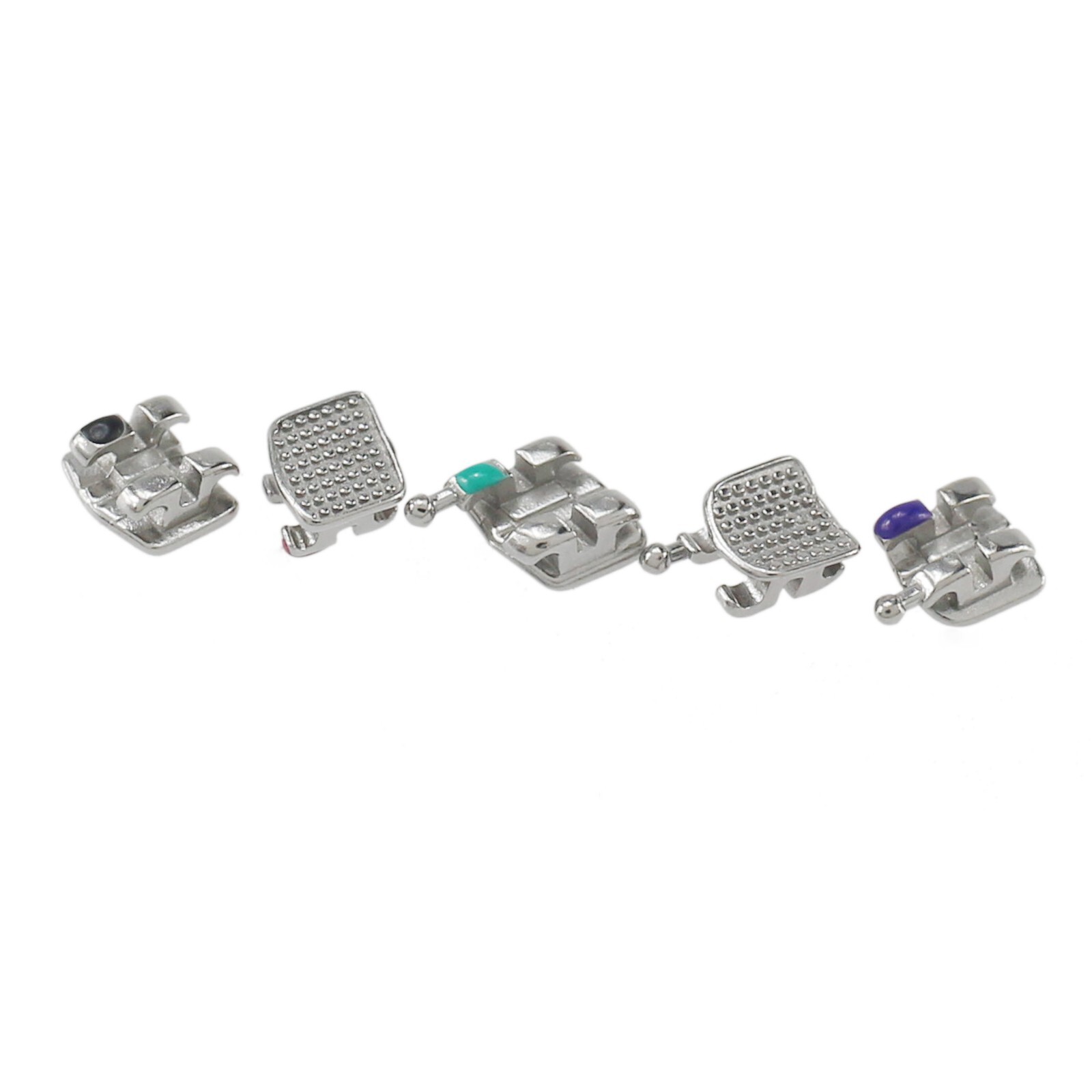 Dental Orthodontic Braces Brackets Mini Roth MBT 018 345 Hooks Metal MIM