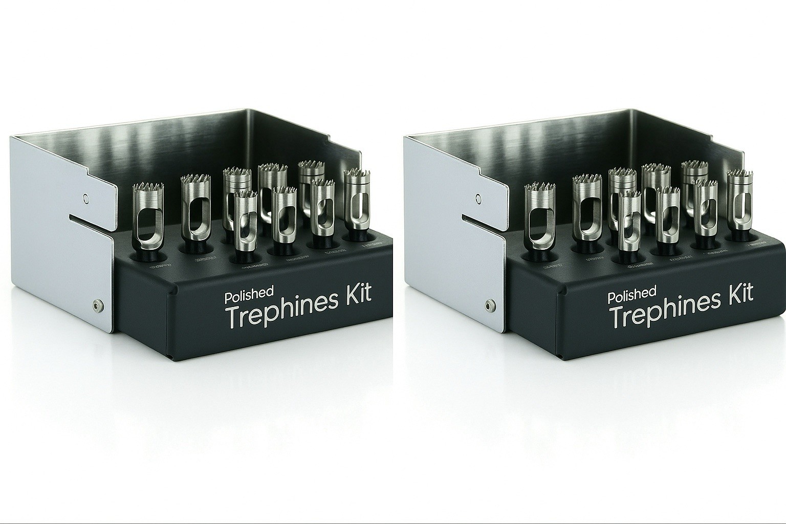 2 Sets Dental Implant Trephine Kit 8pcs Set Polished Surgical Surgery CE