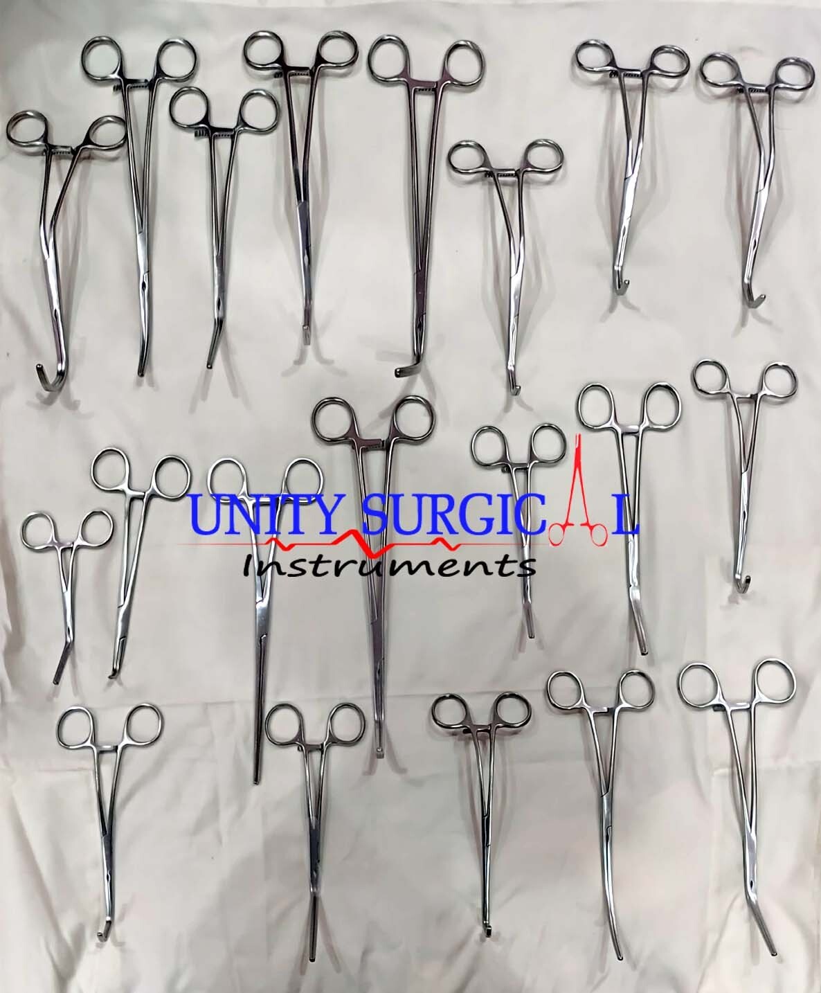 20 PCS SET VASCULAR CLAMPS SURGERY INSTRUMENTS DEBAKY SURGICAL INSTRUMENTS