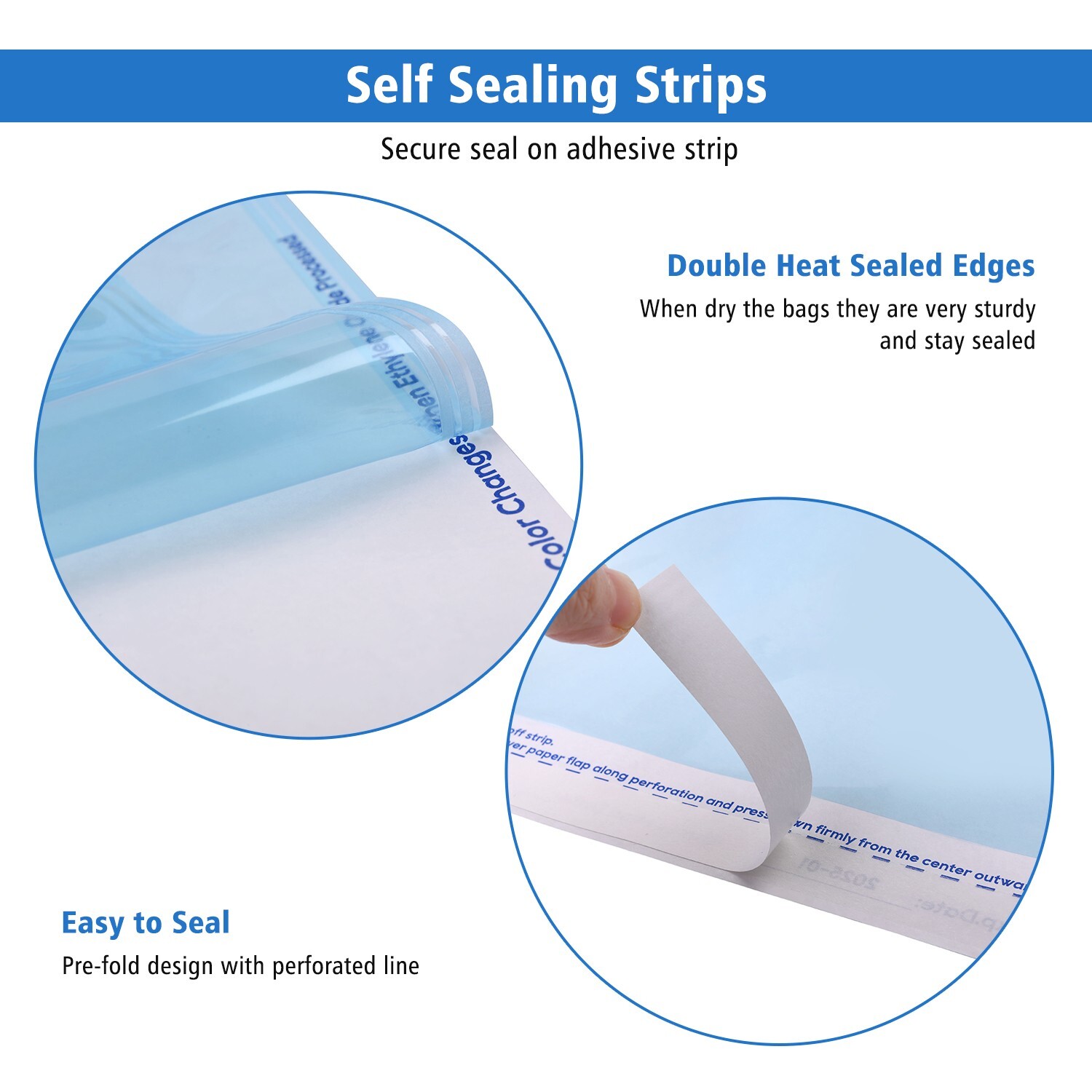 1000 OneMed Self Seal Sterilization Pouches 2.75″x9″,for Medical, Dental, Tattoo