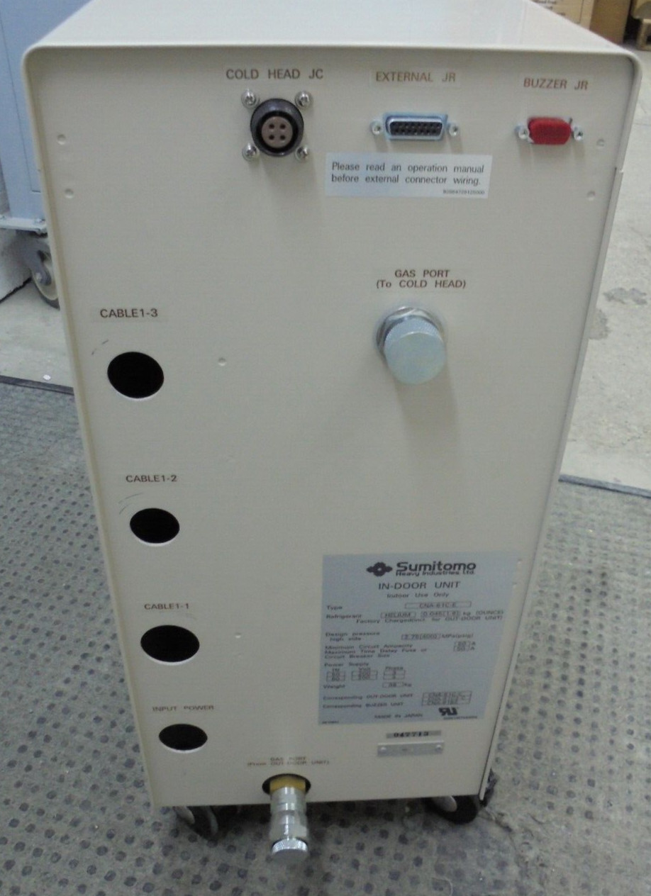 Sumitomo CNA-61C-E Indoor Unit Cryocooler Closed Cycle Cryogenic Refrigeration