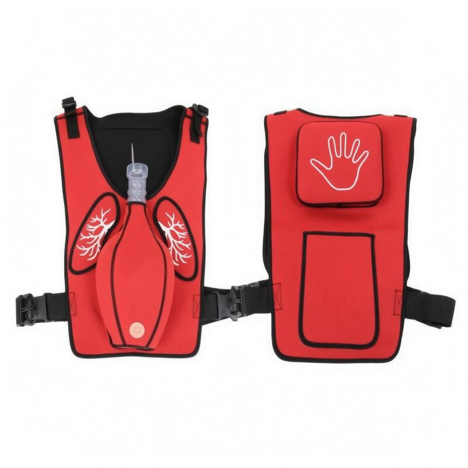 Heimlich Training Vest Chest Graphics Choking Aid Training Vest Sleeveless
