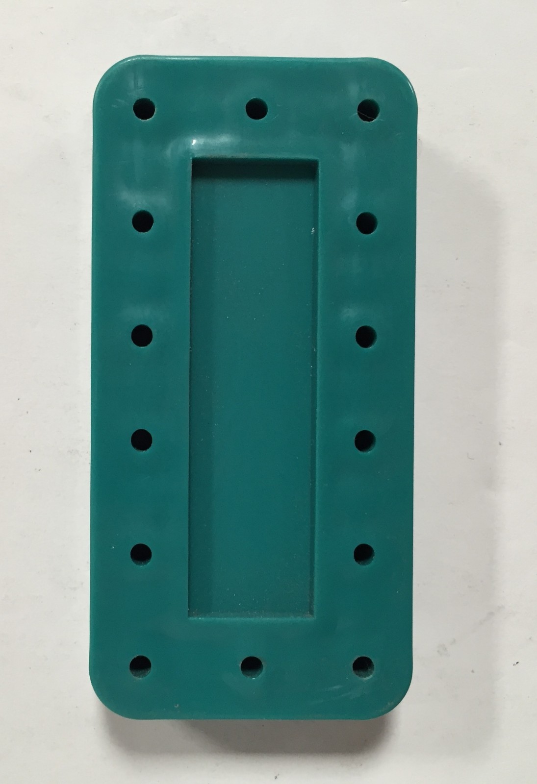 4X Aquamarine Rectangle Magnetic Dental Bur Stands Block Holder Station 14 Holes