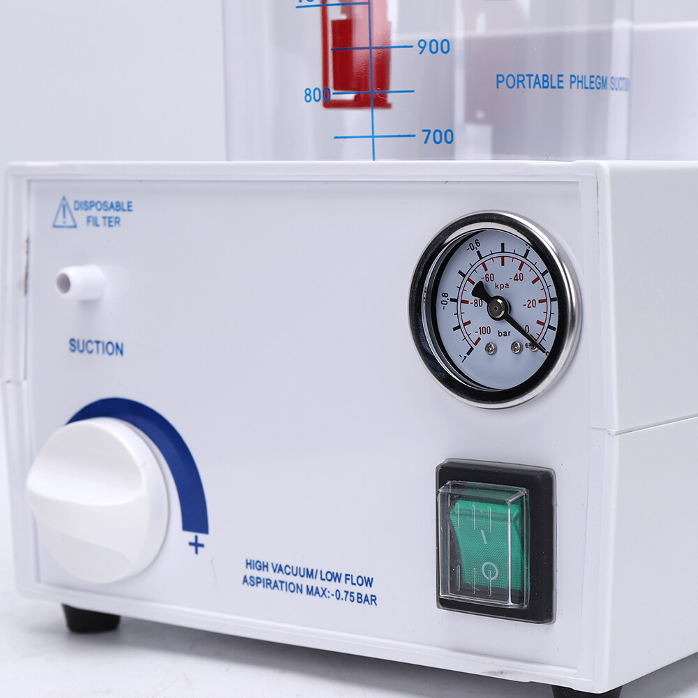 Medical Vacuum Phlegm Portable Quiet Suction Unit Emergency Aspirator Machine!