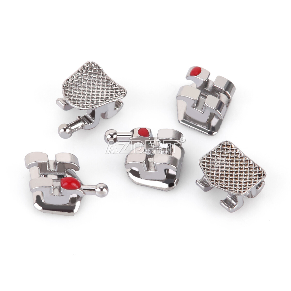 AZDENT Orthodontic Dental Brackets Braces Mini Standard Roth MBT.022/.018 Hooks