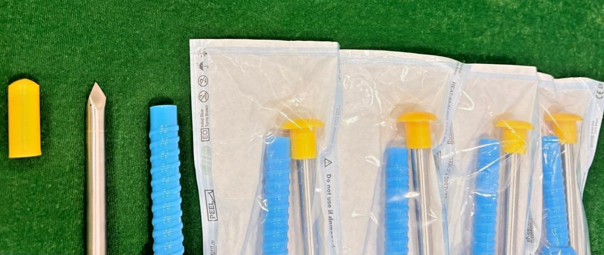 5pc Laparoscopic Disposable Apple Trocar Cannula 10mmx90mm Reusable Instruments