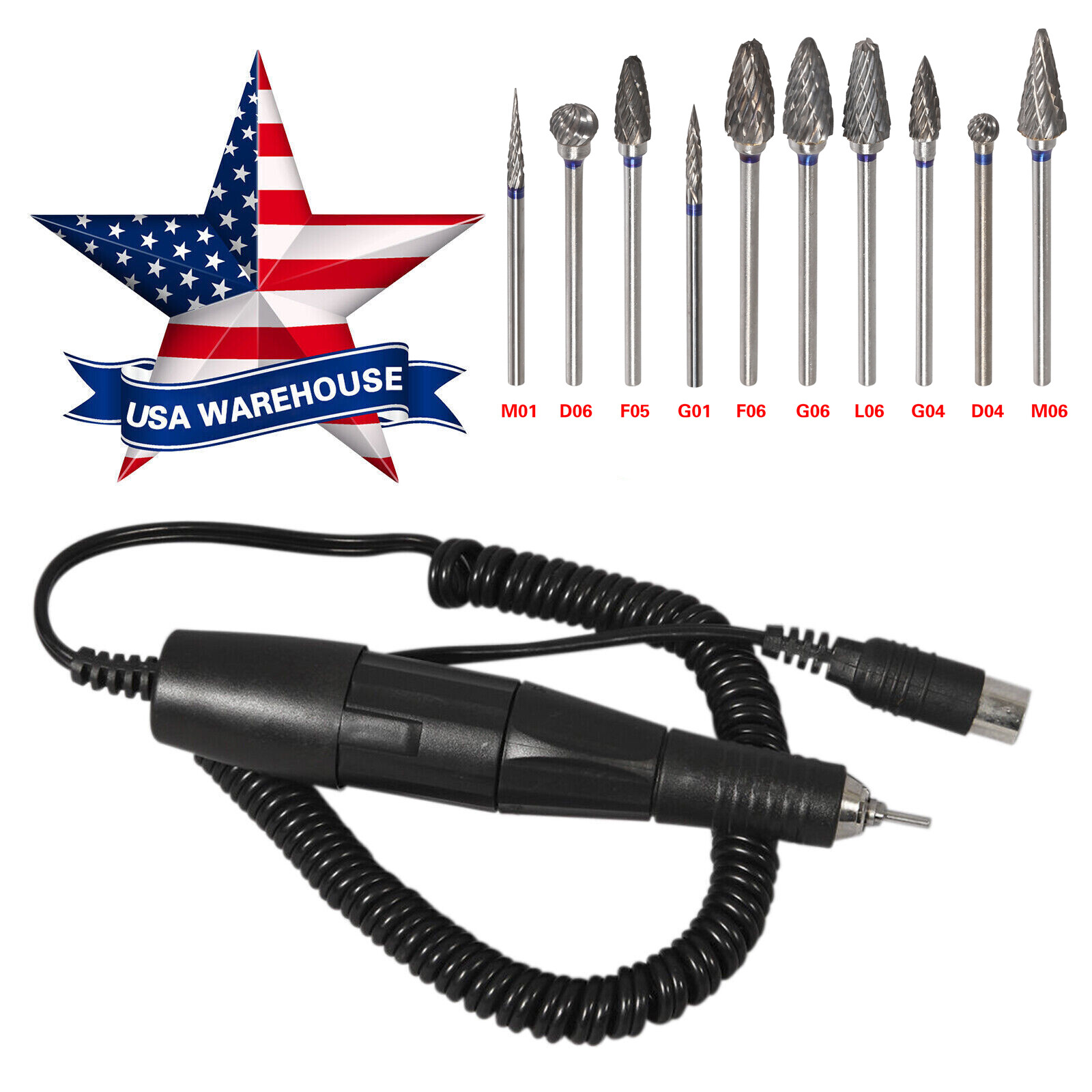 USA Dental Lab Electric Micromotor Polishing Handpiece 35,000 rpm Fit Marathon