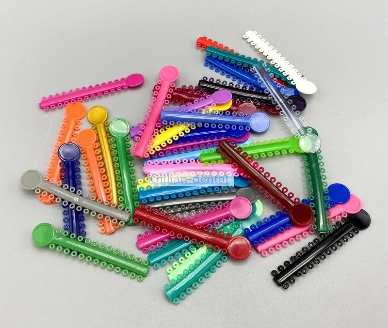 Dental Orthodontic Ligature Ties Braces Elastic Rubber Bands Mixed Color 1040pcs