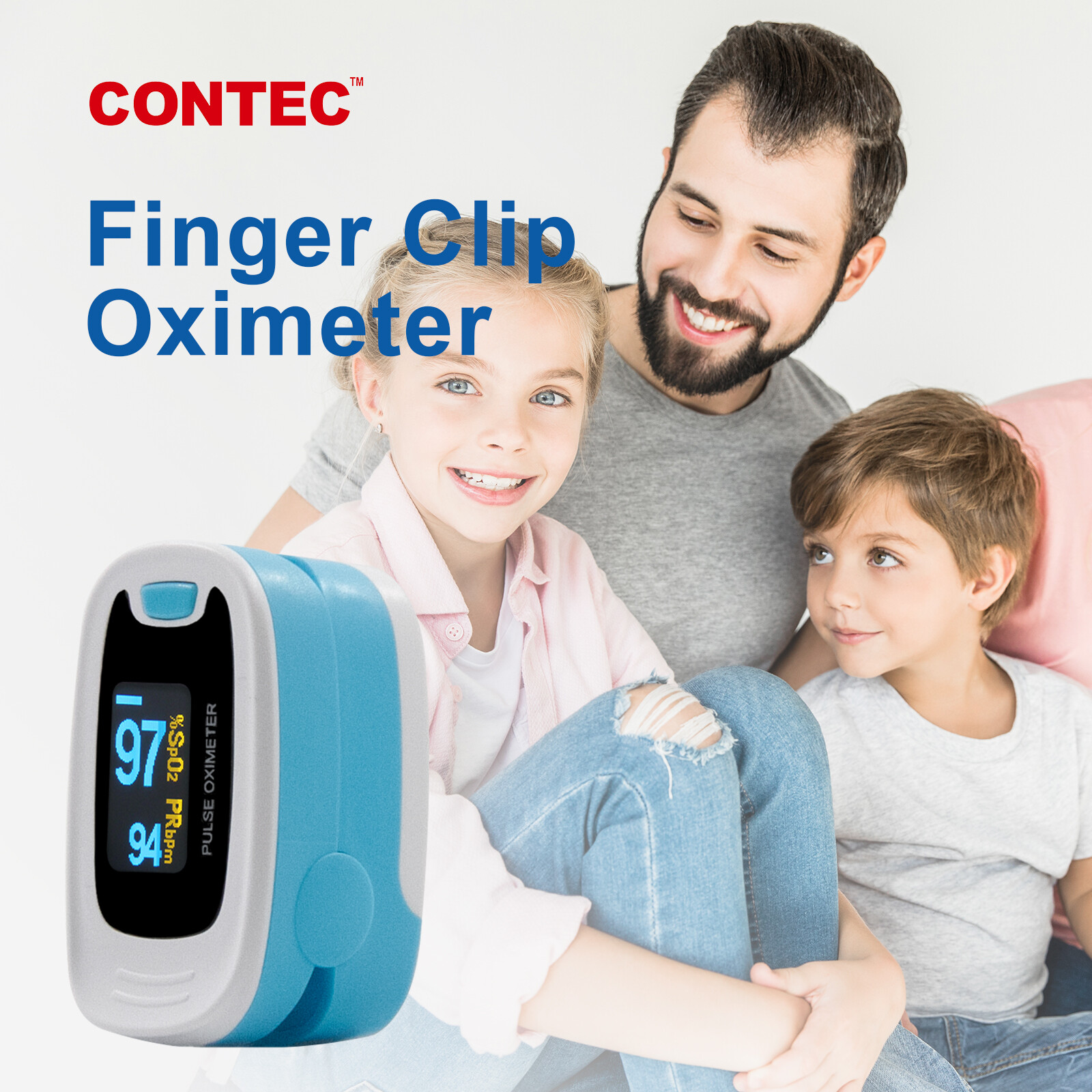 USA Fingertip Pulse Oximeters Blood Oxygen Saturation SPO2 Heart Rate Monitor O2