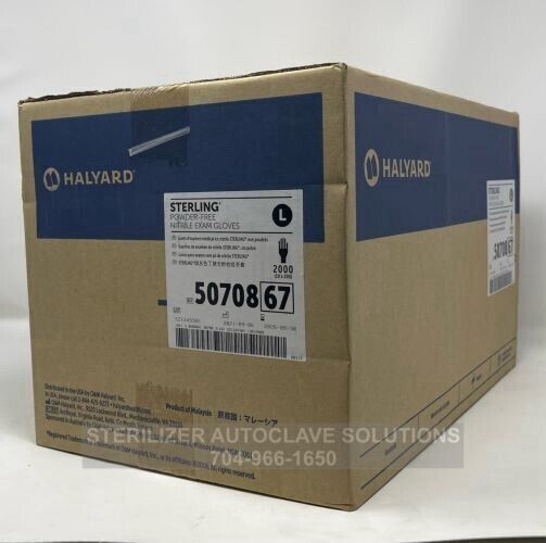 Halyard 50707 Nitrile Powder Free Gloves – Box of 10 PLEASE CHECK DESCRIPTION