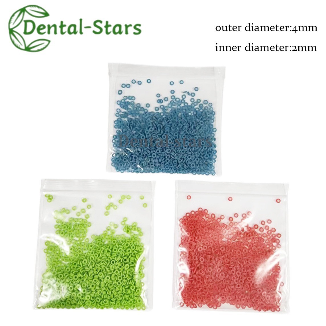 Dental Ortho Separator Orthodontic Separate Ligature Ties Elastic Band Ring 1000