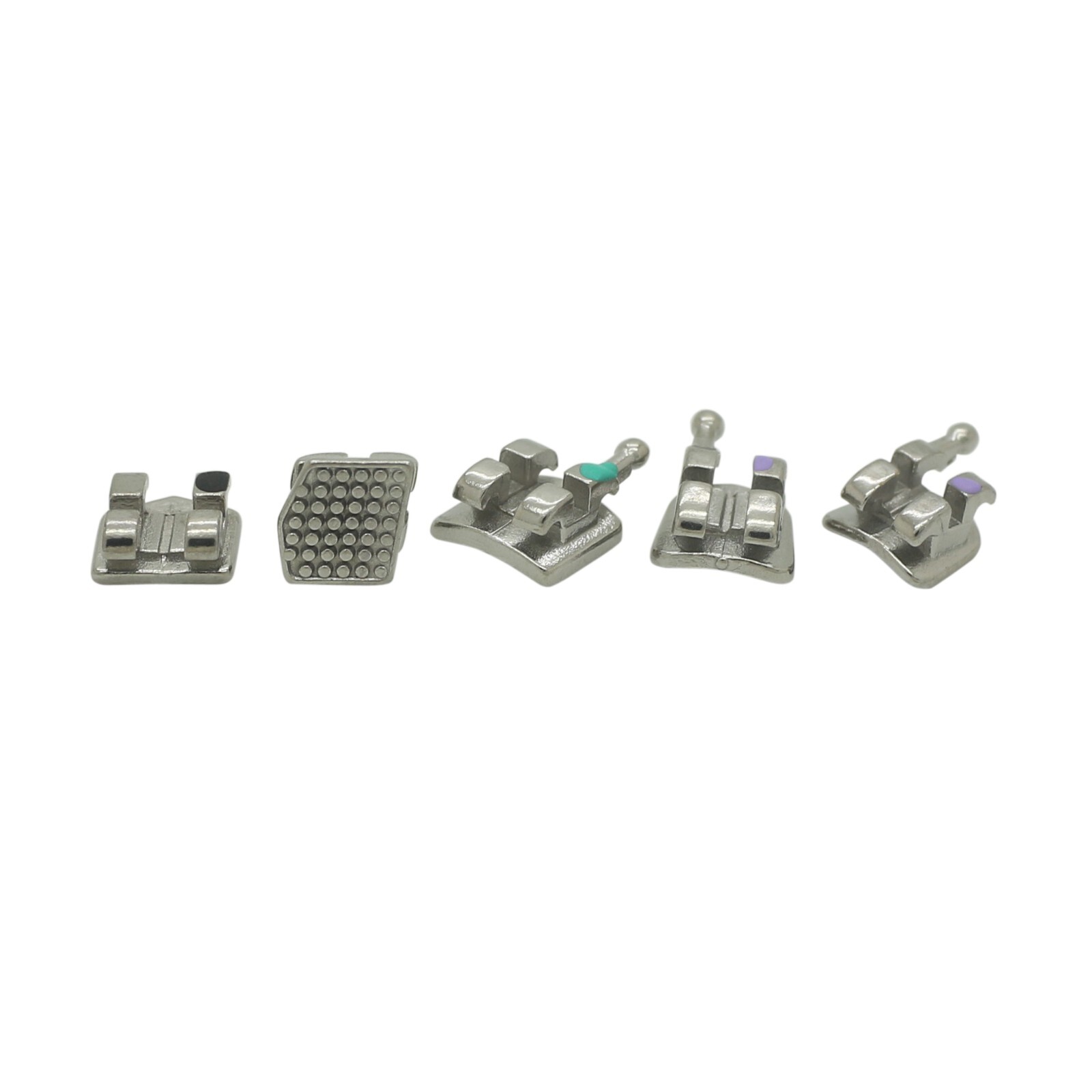 Dental Orthodontic Brackets Metal Brace MIM MINI Roth MBT 022 018 345 With Hooks