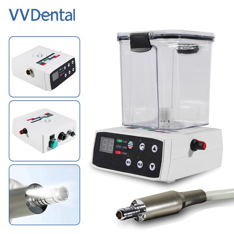 Dental Electric Micromotor Polishing Unit + 40K rpm Motor Handpiece Water Supply