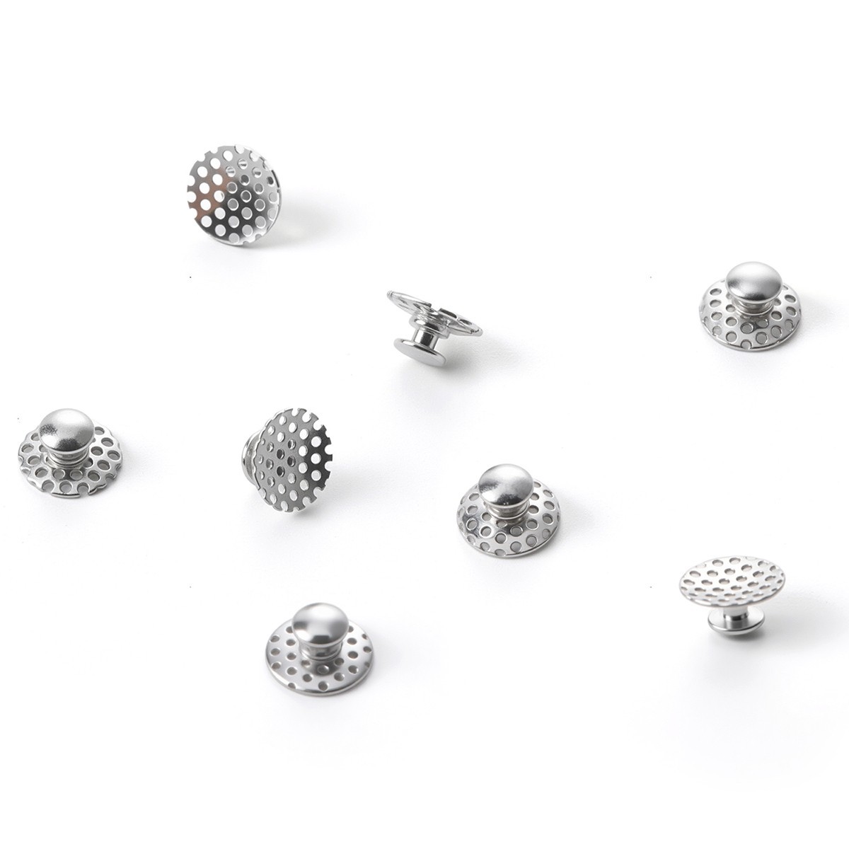 50pcs AZDENT Dental Orthodontic Bondable Hole Lingual Buttons Round Base