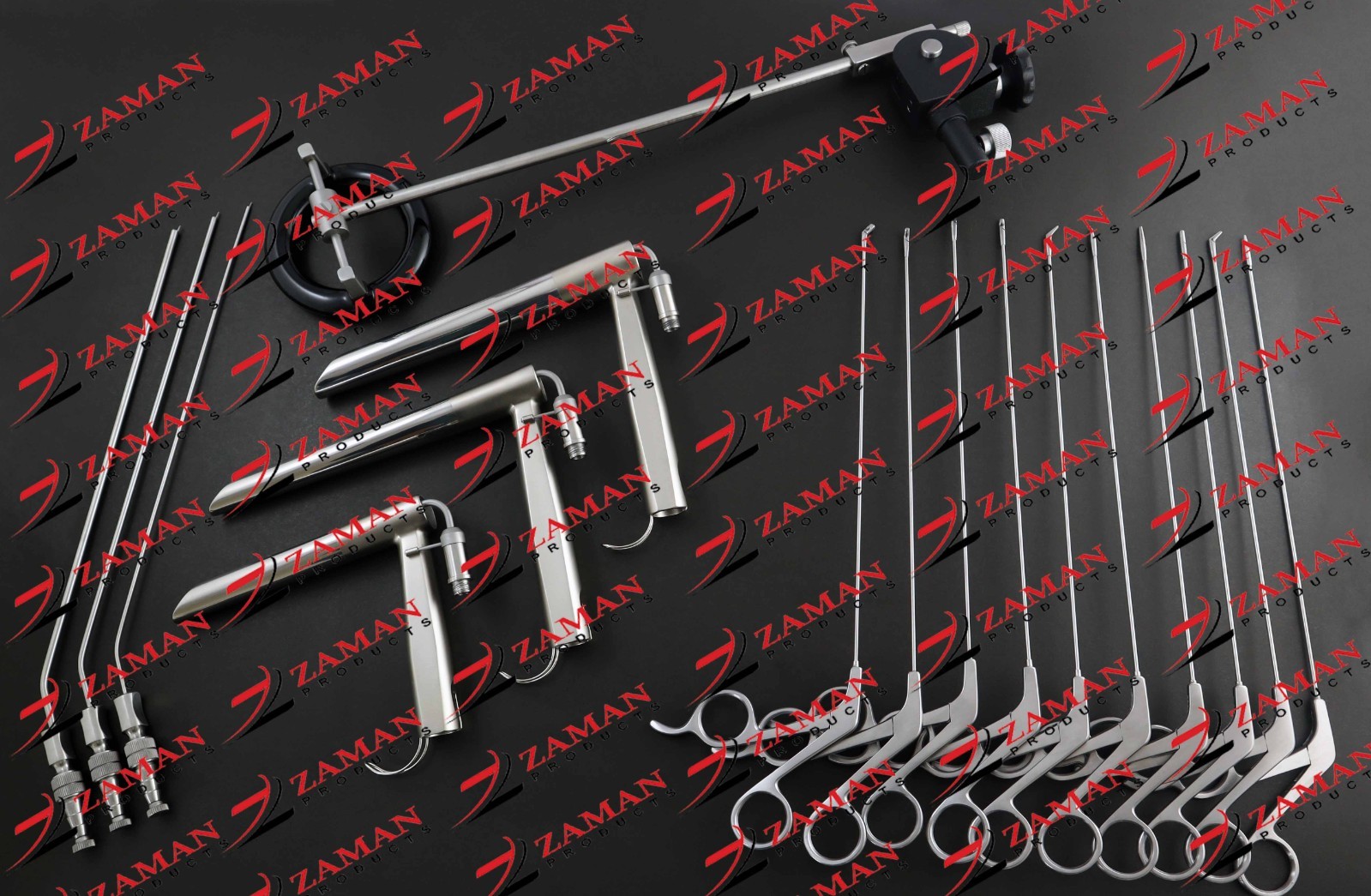 Fiber Optic Operating Laryngoscope Rigid direct 17 PCs Complete set By Zaman Pro
