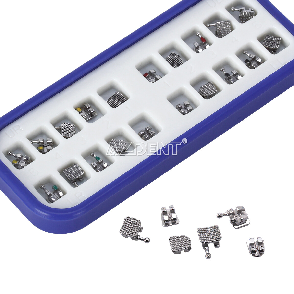 20pcs/kit Dental Orthodontic Bracket Braces Mini Roth .022 Hooks 345 AZDENT
